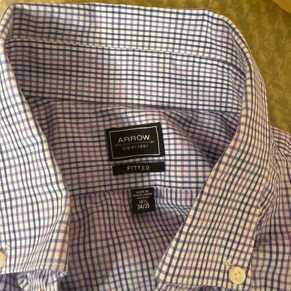 Arrow Blue and White Dress Shirt Classic Design